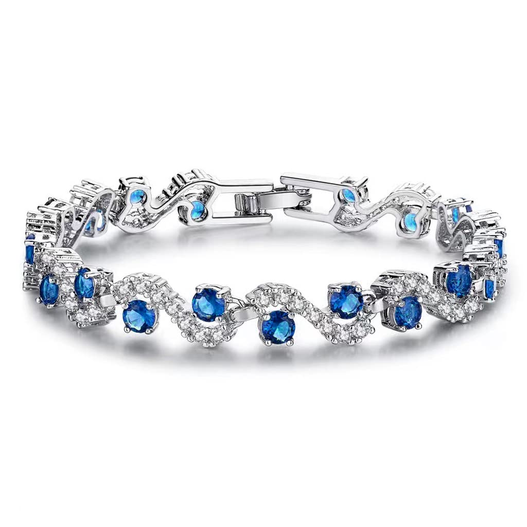 SANNIDHI Alloy Cubic Zirconia Bracelet for Women,girl,Birthday,Gift,Valentines Day Gift & Jewelry SANNIDHI Alloy Cubic Zirconia Bracelet for Women,girl,Birthday,Gift,Valentines Day Gift & Jewelry